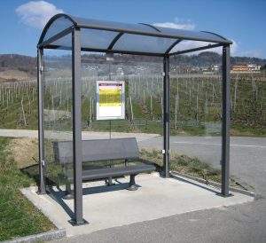Abris voyageurs avec banc