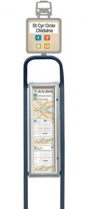 Totem horaires bus